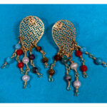 Aros dorados con Ágata