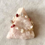 Pulsera de Coral, Perlas y Citrinos Naturales